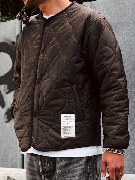 CAPTAINS HELM 中綿キルティング ジャケット ミリタリー スウェット