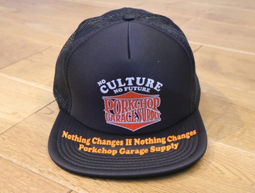 PORKCHOP GARAGE SUPPLY 「WAVE LOGO MESH CAP」 5パネルメッシュキャップ