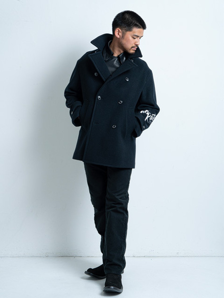 RATS 「P-COAT EMBROIDERY」 ウールメルトン ピーコート